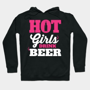 Hot girls drink beer Hoodie